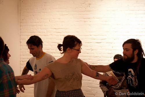 photograph of square dancers